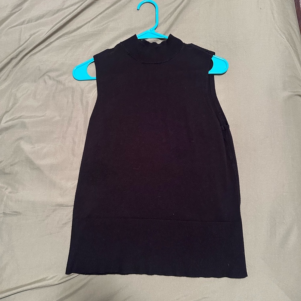 Worthington Super Soft Black Turtle Neck Layering Tank - Size Medium
